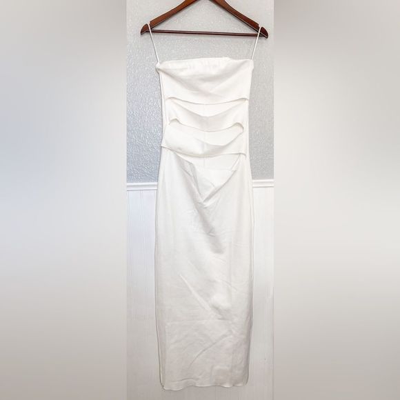 ZARA STRAPLESS CUT OUT MAXI DRESS 5584/173/141/15 - Picture 2 of 3